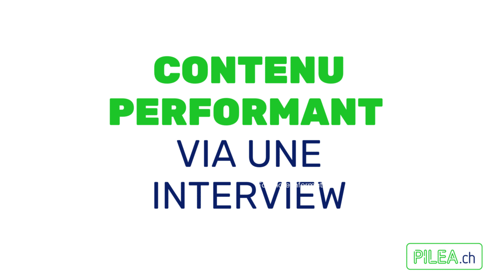 contenu SEO créé sur la base d'une interview